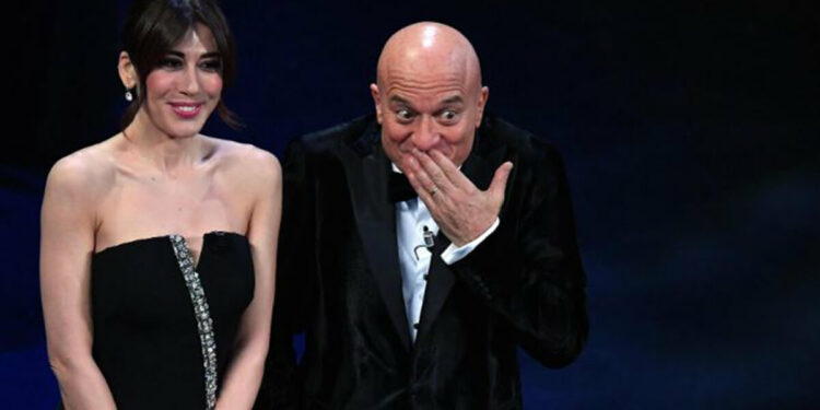 Virginia Raffaele e Claudio Bisio a Sanremo 2019