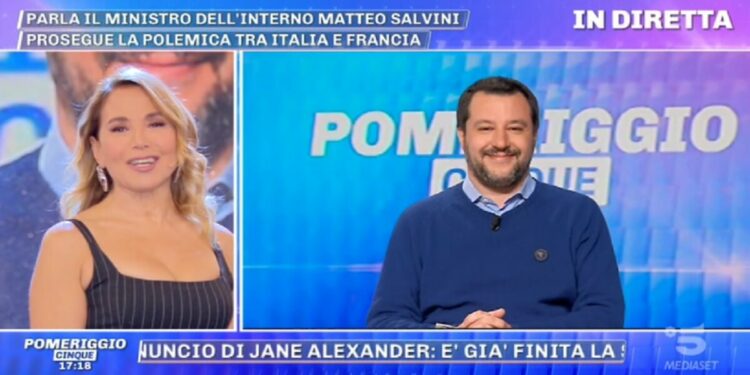 Matteo Salvini Pomeriggio 5