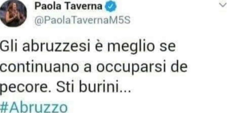 Tweet fake di Paola Taverna