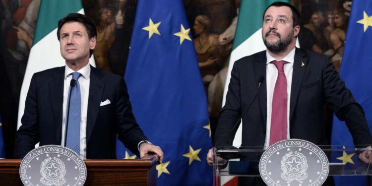 Salvini e Conte a Palazzo Chigi