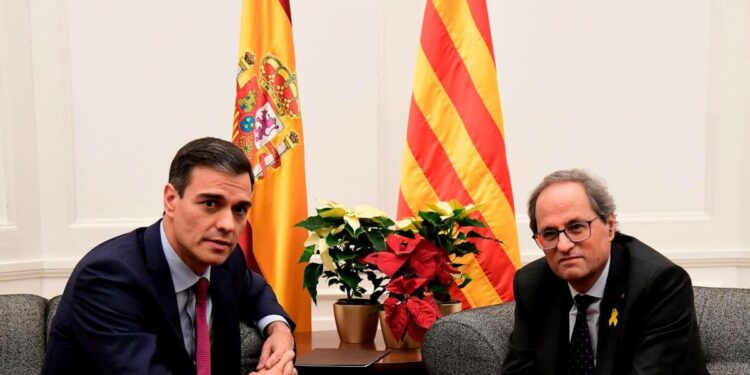 Sanchez incontra il catalano Torra