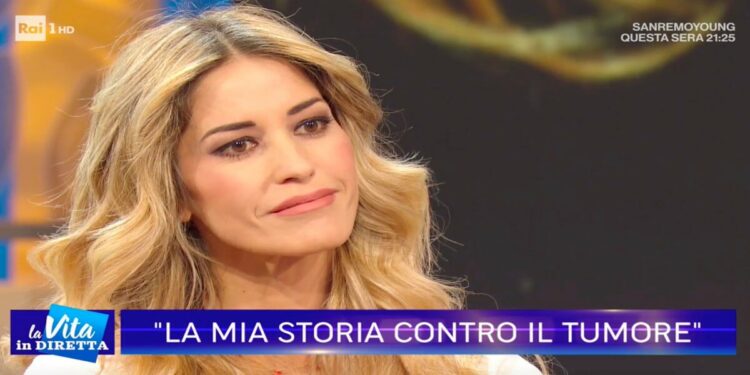 Elena Santarelli a La Vita in Diretta