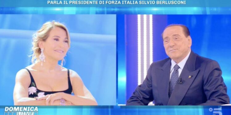 Silvio Berlusconi a Domenica Live