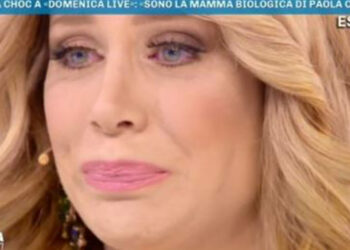 Paola Caruso in lacrime