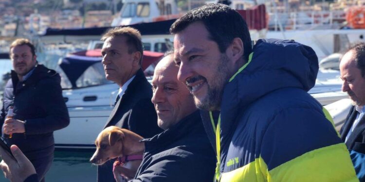 Salvini in Sardegna (Twitter, 2019)