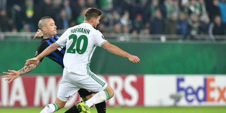 Inter Rapid Vienna, ritorno sedicesimi Europa League (Foto LaPresse)