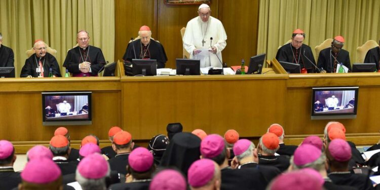 Papa Francesco al Sinodo dei vescovi