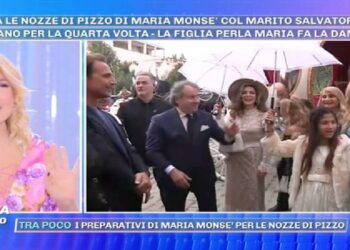 Maria Monsé, nozze di pizzo con Stefano Paravia a Pomeriggio 5