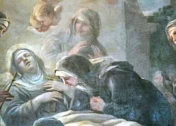 La morte di Santa Scolastica