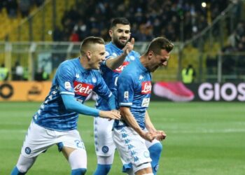 esultanza milik hysaj napoli