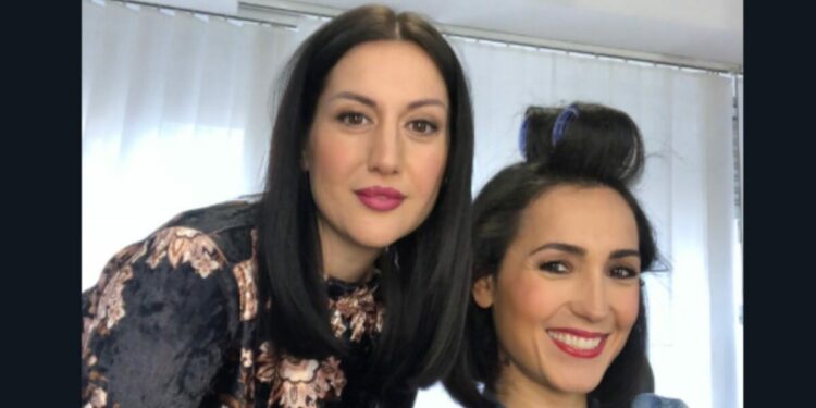 Jessica Morlacchi e Caterina Balivo, foto Twitter