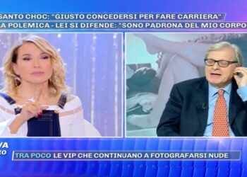 Barbara d'Urso, scontro con Vittorio Sgarbi a Pomeriggio 5