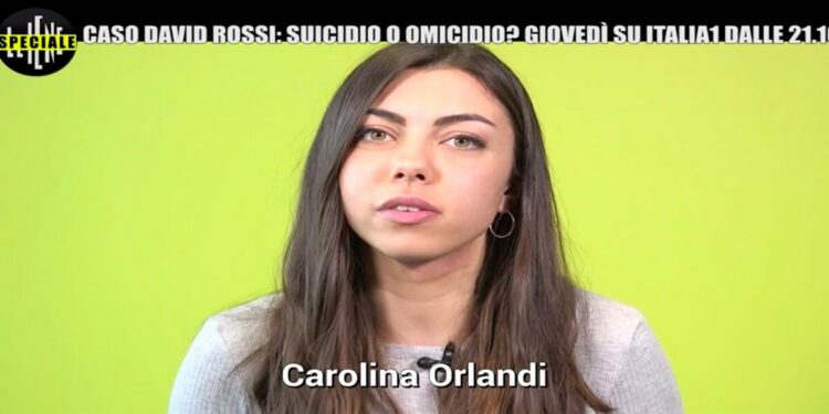 Carolina Orlandi, figlia di David Rossi