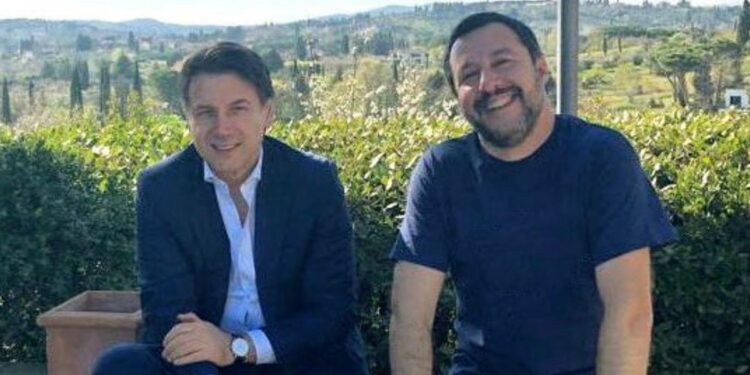 Conte e Salvini in Toscana