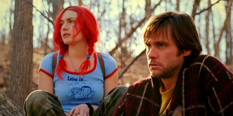 Kayte Winslet e Jim Carrey in "Se mi lasci ti cancello"