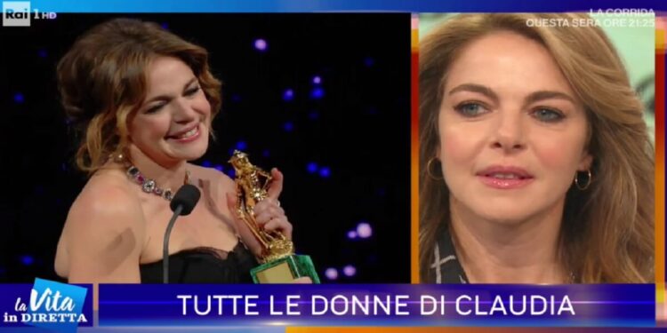 Claudia Gerini a La vita in diretta