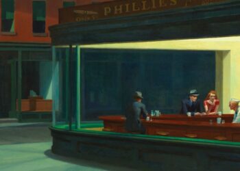 Edward Hopper, I sonnambuli (1942), particolare