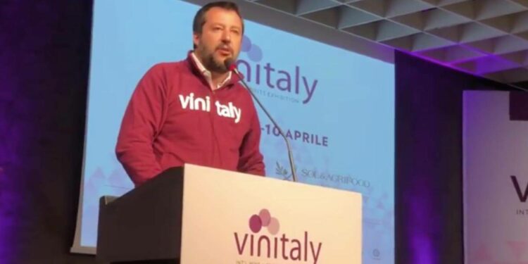 Matteo Salvini al Vinitaly