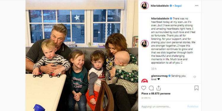 Hilaria Baldwin, foto su Instagram