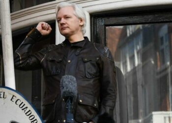 Julian Assange nel 2017 (LaPresse)