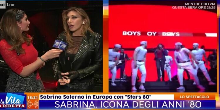 Sabrina Salerno a La vita in diretta