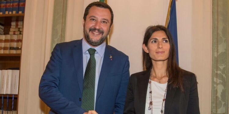 Salvini e Raggi