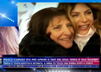 Paola Caruso con la madre adottiva