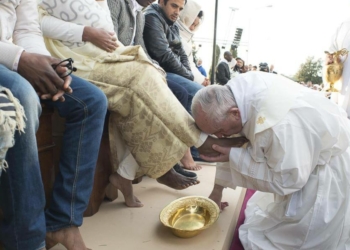 Papa Francesco e la Lavanda dei Piedi