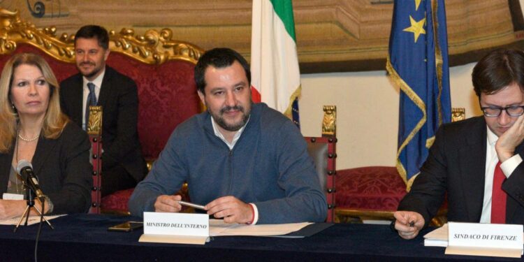 Salvini, Nardella e il prefetto di Firenze