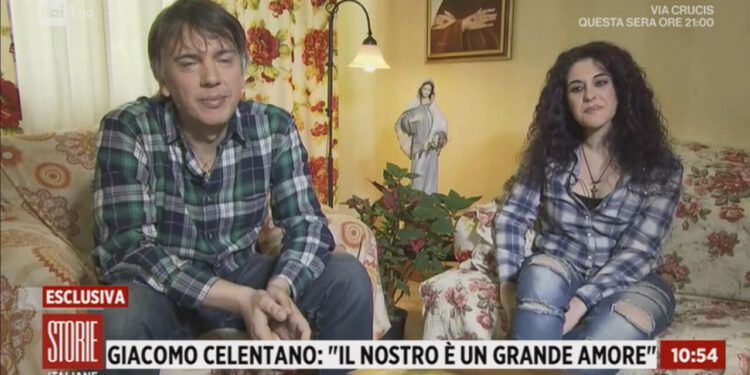 Celentano e Katia a Storie Italiane