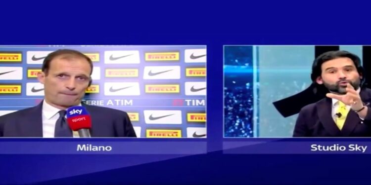 Allegri-Adani, lite in diretta a Sky