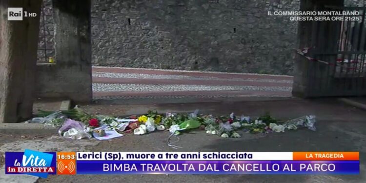 Bianca, bimba morta schiacciata da cancello a Lerici