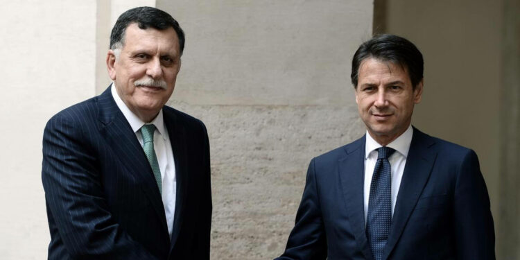 Libia, Conte e Serraj