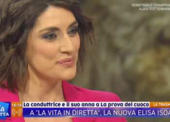 Elisa Isoardi a La Vita in Diretta