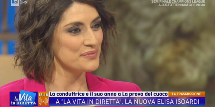 Elisa Isoardi a La Vita in Diretta