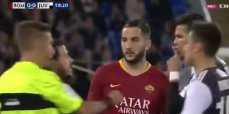 Cristiano Ronaldo insulta Florenzi (foto Youtube)