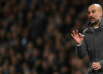 Pep Guardiola, allenatore del Manchester City  (Foto LaPresse)