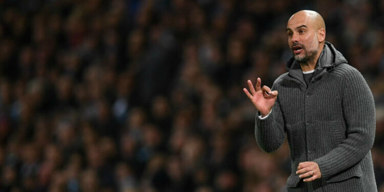 Pep Guardiola, allenatore del Manchester City  (Foto LaPresse)