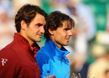 Federer e Nadal (Foto LaPresse)