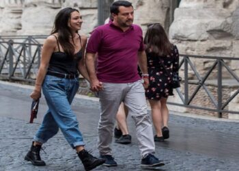 Matteo Salvini e Francesca Verdini