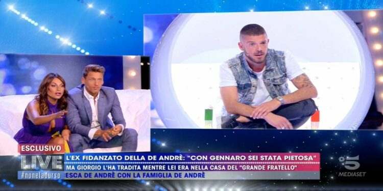 Giorgio Tambellini vs Francesca De André a Live non è la d'Urso