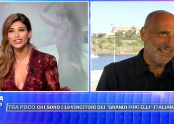 Mila Suarez e Paolo Brosio a Pomeriggio 5