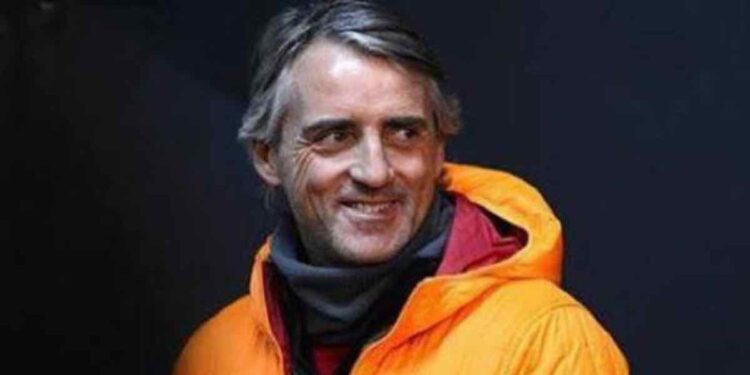 Roberto Mancini a Ballata per Genova