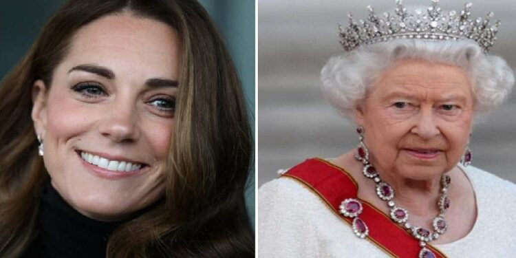 Kate Middleton e la regina Elisabetta