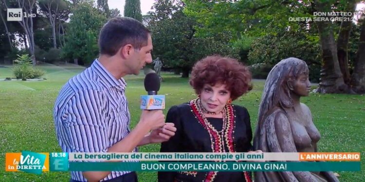 Gina Lollobrigida a La Vita in Diretta