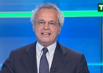 Enrico Mentana, video incendio durante Tg