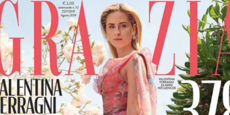 Valentina Ferragni, prima copertina su "Grazia" (foto Instagram)