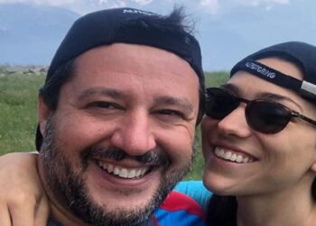 Matteo Salvini e Francesca Verdini - Foto Instagram