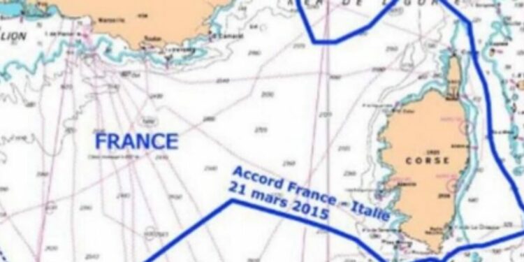 La mappa pubblicata su Instagram da Giorgia Meloni sulla presunta cessione di acque territoriali italiane alla Francia