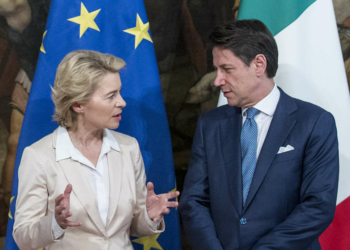 Ursula von der Leyen e Giuseppe Conte (Lapresse)